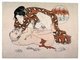 Japan: 'Kyokutori haru no tawamure' ('Acrobatic Amusements in the Spring'). Utagawa School shunga, 1824